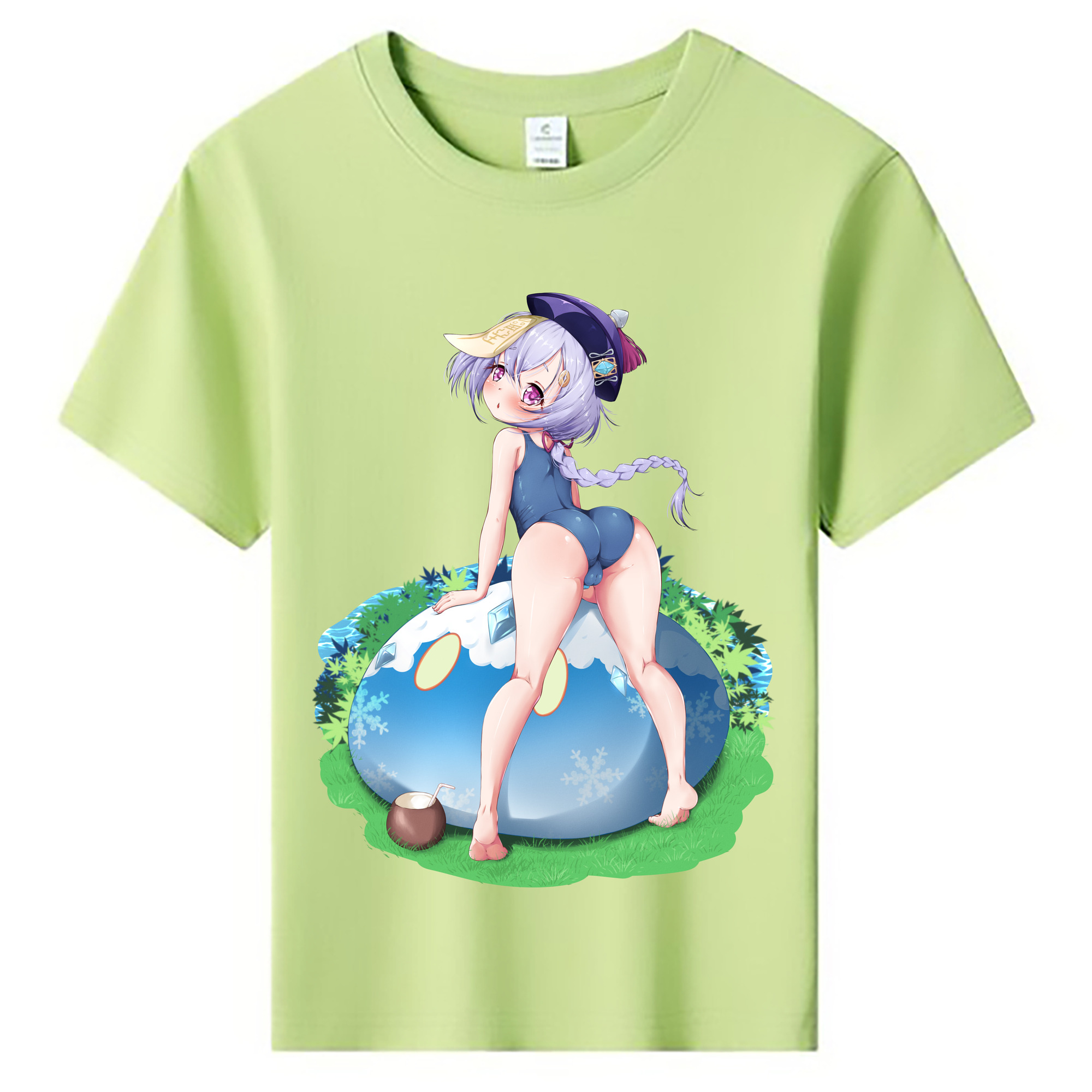 げんし神 七七 なな  genshin Nana 綿100％キッズTシャツ（フロントプリント）